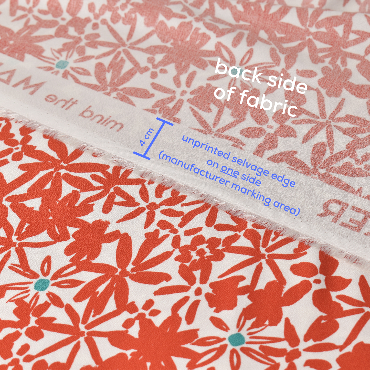 Yellow Navy Floral Crepe Fabric 100% ECOVERO Viscose 170gsm