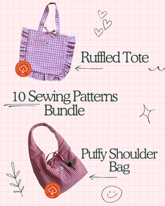 10 Beginner-Friendly Sewing Patterns Bundle