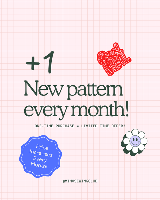 Whole Shop Bundle = ALL Sewing Patterns + 1 NEW Pattern Every Month