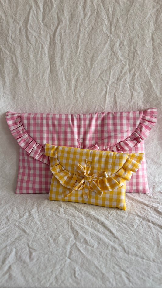 Ruffled E-Reader & Laptop Sleeve PDF Sewing Pattern, 3 Sizes