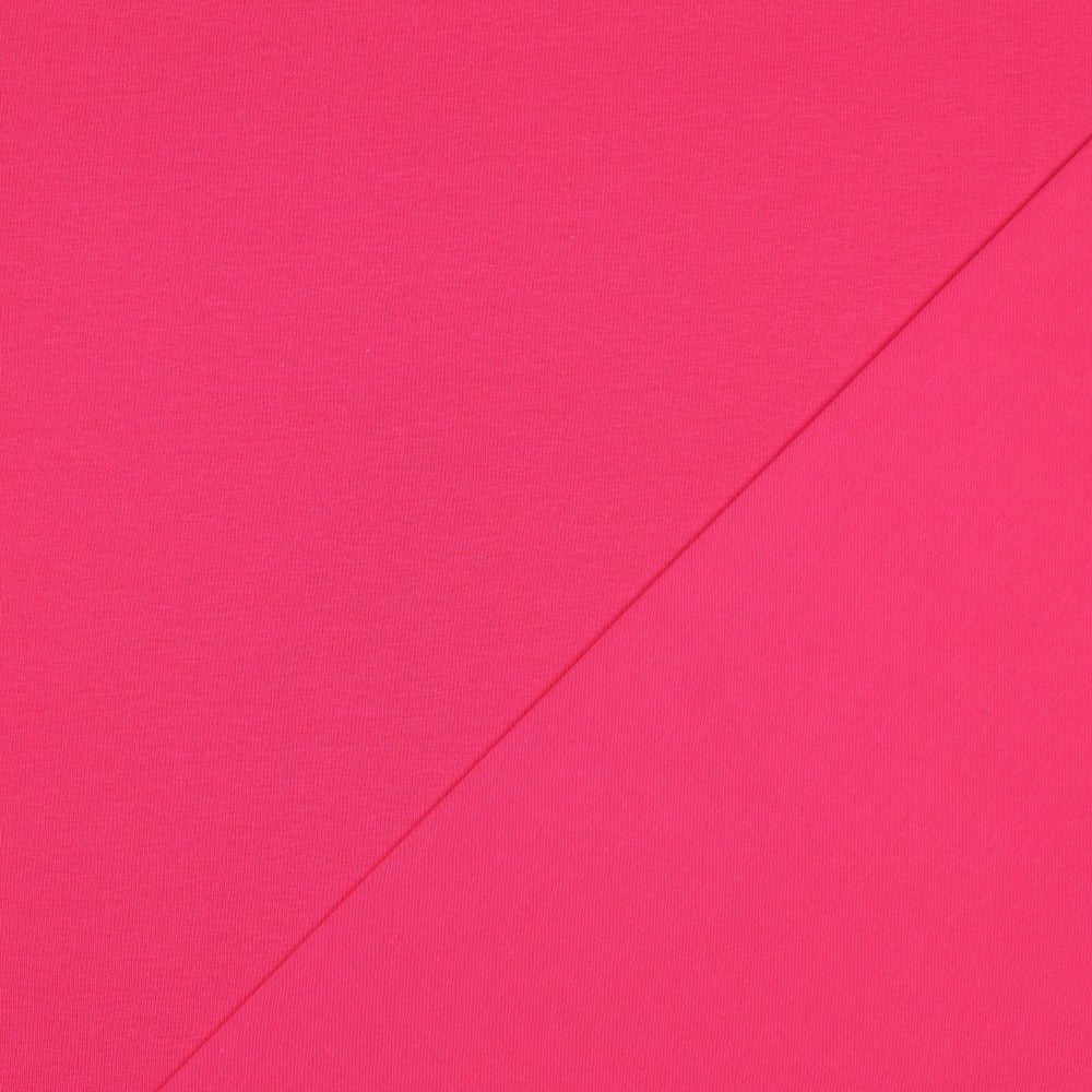 Hot Pink Organic Cotton Jersey Fabric 200gsm