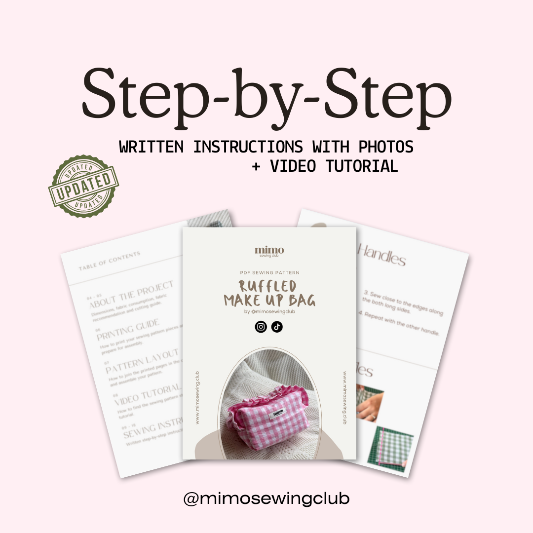 Ruffled Makeup Bag 💄 Sewing Pattern