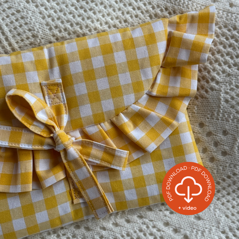 Ruffled E-Reader & Laptop Sleeve PDF Sewing Pattern, 3 Sizes