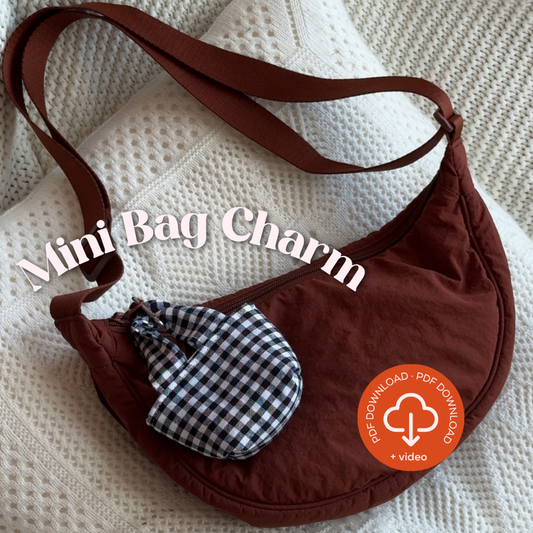Mini Bag Charm PDF Sewing Pattern 🤏