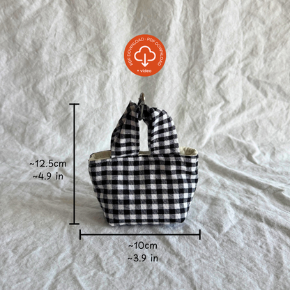 Mini Bag Charm PDF Sewing Pattern 🤏