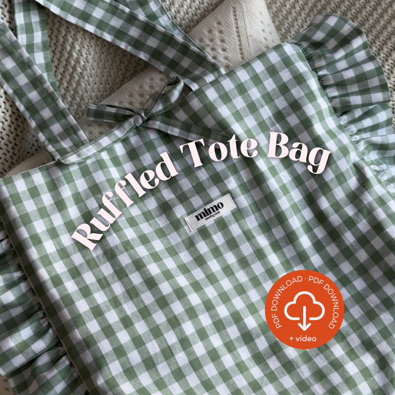Ruffled Tote Bag Sewing Pattern