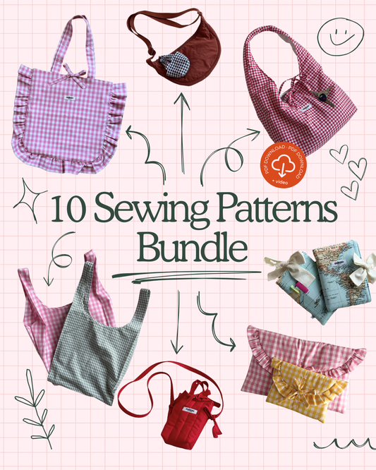 10 Beginner-Friendly Sewing Patterns Bundle
