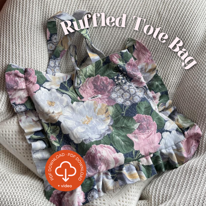 Ruffled Tote Bag Sewing Pattern