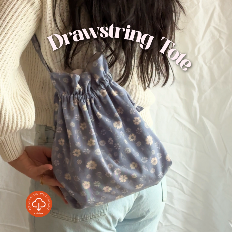 Drawstring Tote Bag Naaipatroon