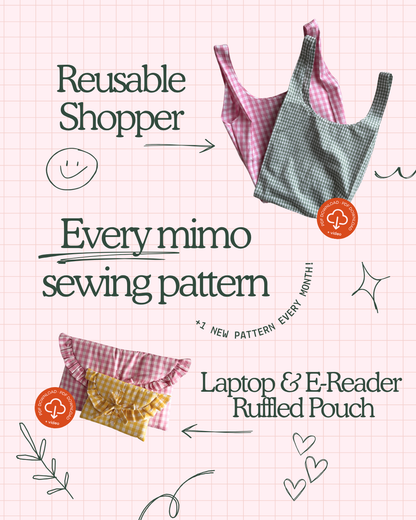 Whole Shop Bundle = ALL Sewing Patterns + 1 NEW Pattern Every Month