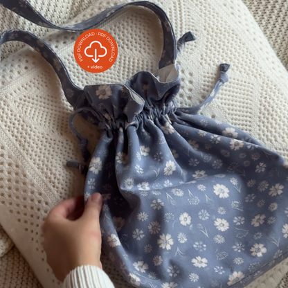 Drawstring Tote Bag Naaipatroon