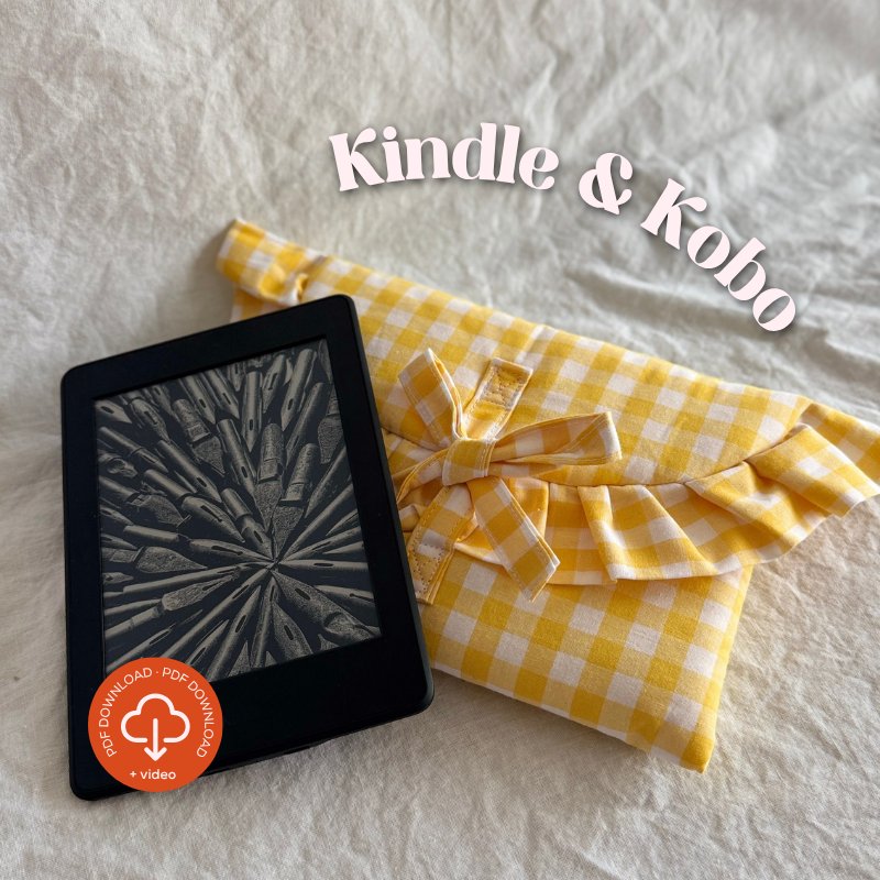 Ruffled E-Reader & Laptop Sleeve PDF Sewing Pattern, 3 Sizes