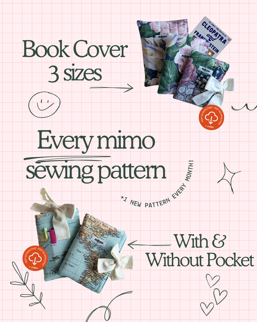 Whole Shop Bundle = ALL Sewing Patterns + 1 NEW Pattern Every Month