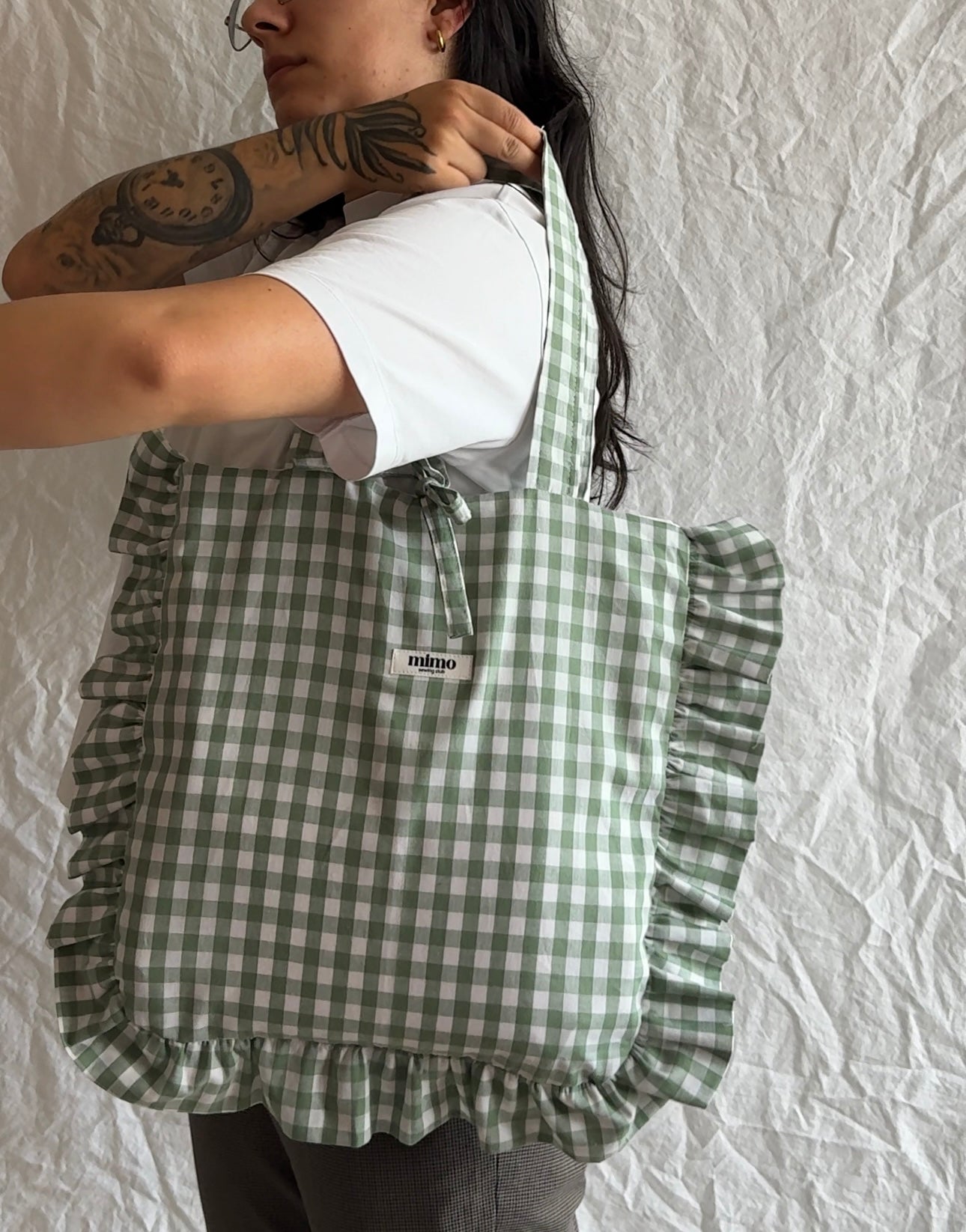 Ruffled Tote Bag Sewing Pattern
