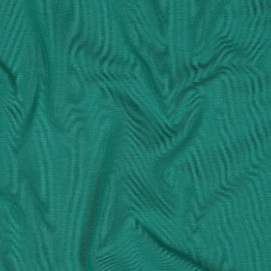 Emerald Green Organic Cotton Jersey Fabric 200gsm