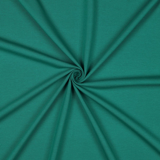 Emerald Green Organic Cotton Jersey Fabric 200gsm
