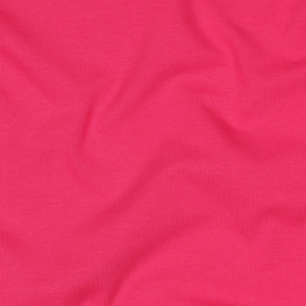 Hot Pink Organic Cotton Jersey Fabric 200gsm