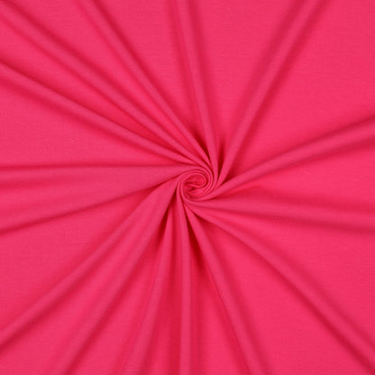 Hot Pink Organic Cotton Jersey Fabric 200gsm