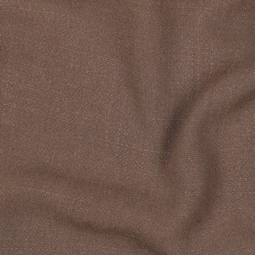 Brown Washed Linen Viscose Fabric 210gsm