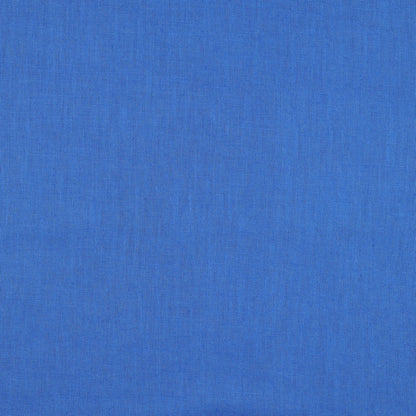 Cobalt Blue Washed Linen Cotton Fabric 170gsm
