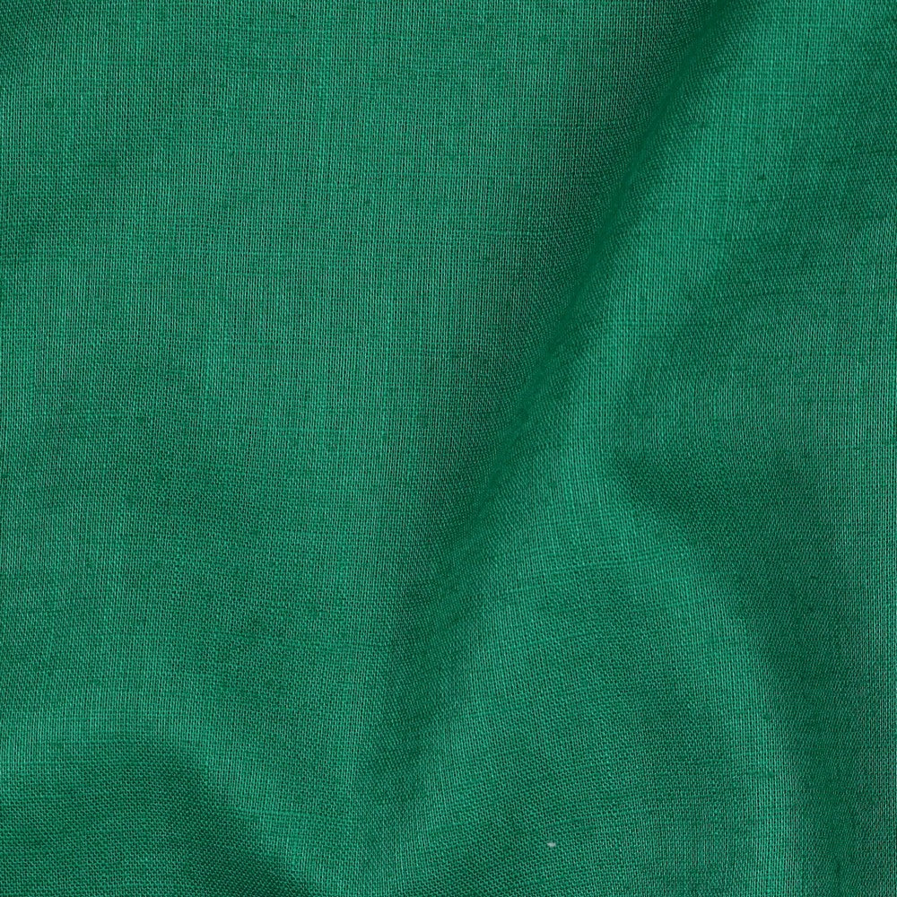 Green Washed Linen Cotton Fabric 170gsm