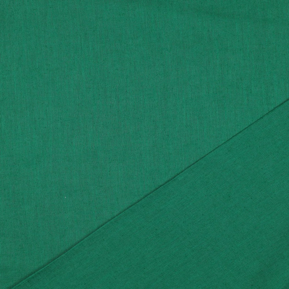 Green Washed Linen Cotton Fabric 170gsm