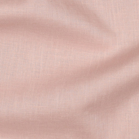 Light Pink Washed Linen Cotton Fabric 170gsm