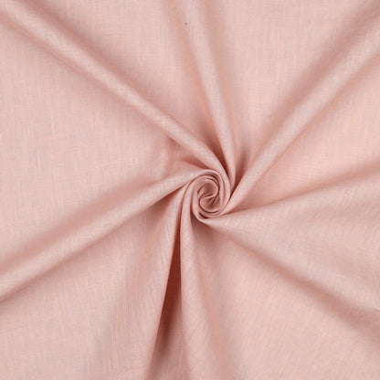 Light Pink Washed Linen Cotton Fabric 170gsm