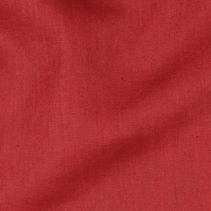 Red Washed Linen Cotton Fabric 170gsm