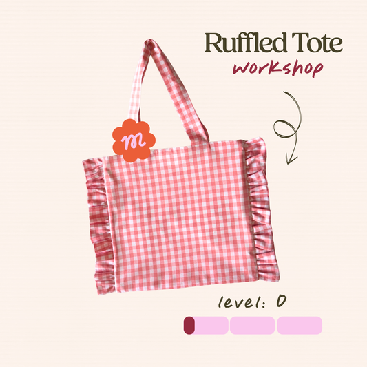 Beginner Sewing Workshop Rotterdam: Ruffled Tote