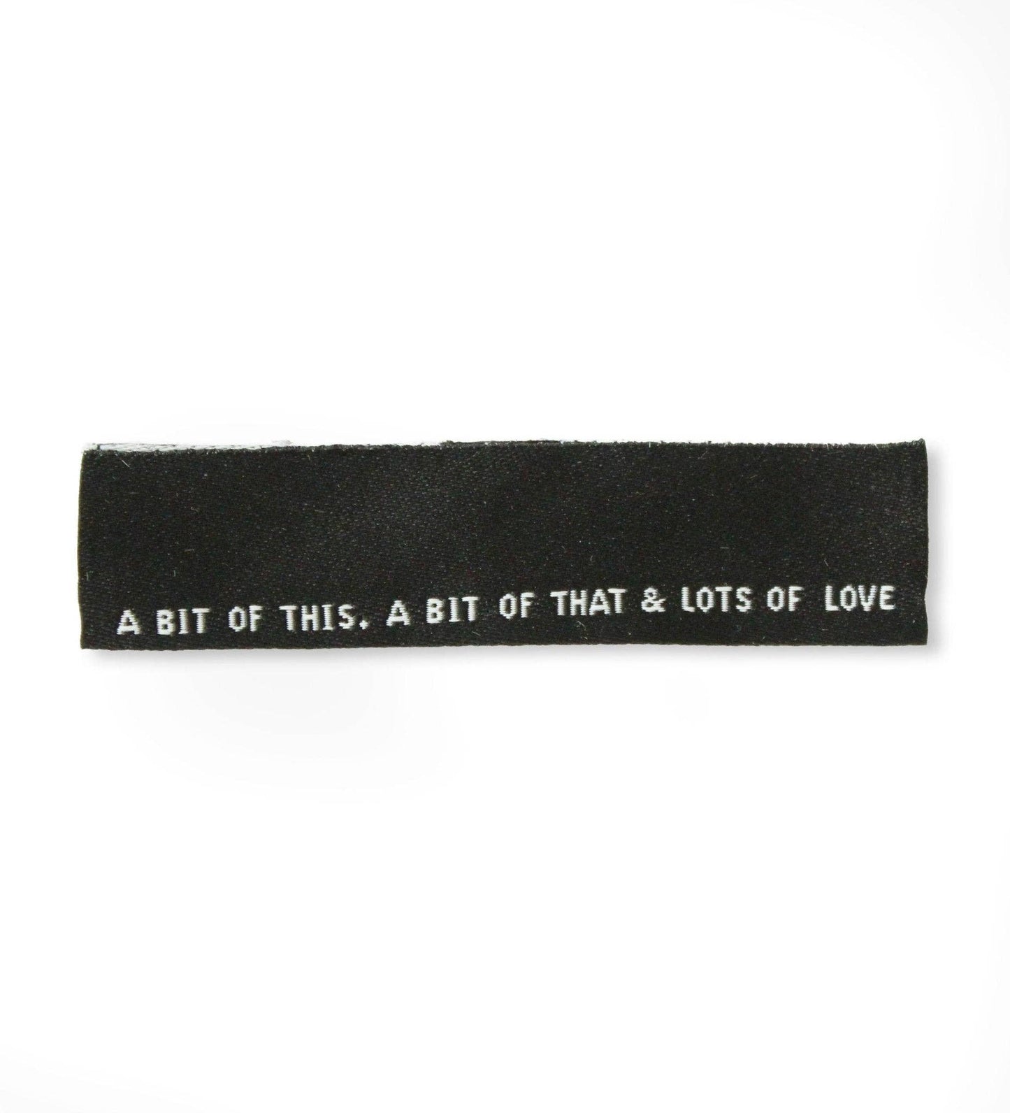 Naailabels "A Little Bit of This" – Geweven Labels voor Kleding, Set van 3