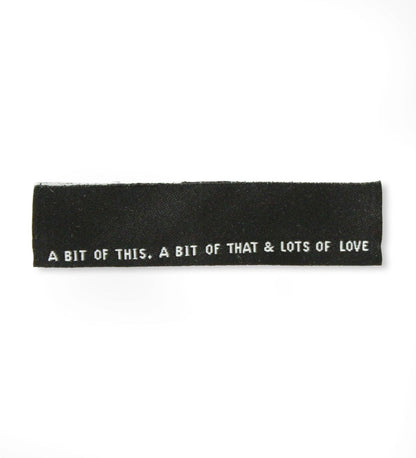 Naailabels "A Little Bit of This" – Geweven Labels voor Kleding, Set van 3