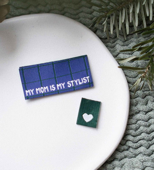 Foldable Web Label - my mom is my stylist *Set of 2*